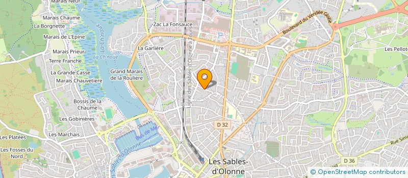 localisation de l'entreprise MONSIEUR JOSEPH HUBER à LES SABLES D'OLONNE