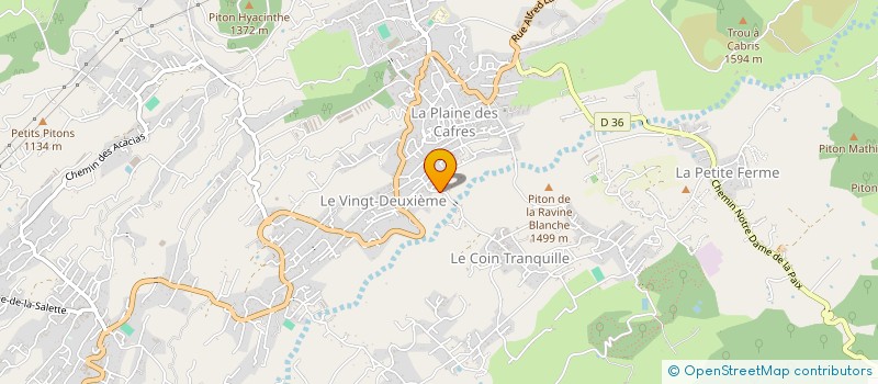 localisation de l'entreprise MONSIEUR JOSEPH HUDSON  LE TAMPON