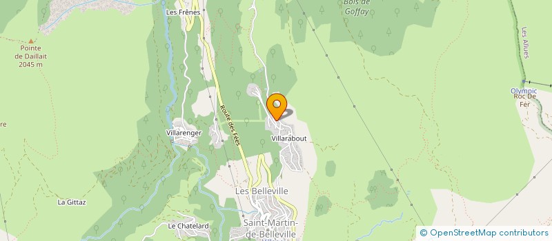 localisation de l'entreprise MONSIEUR JOSEPH HYVOZ  LES BELLEVILLE