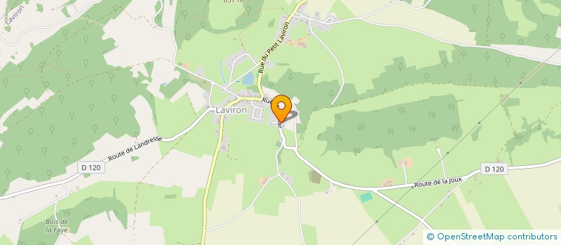 localisation de l'entreprise MONSIEUR JOSEPH JACQUET  LAVIRON