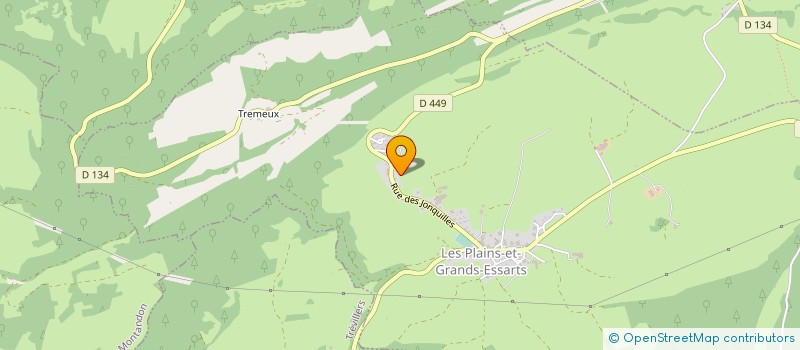 localisation de l'entreprise MONSIEUR JOSEPH JACQUOT  LES PLAINS-ET-GRANDS-ESSARTS