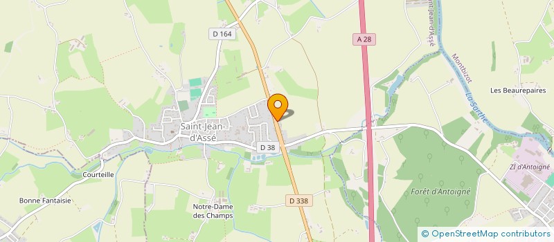 localisation de l'entreprise MONSIEUR JOSEPH JAMET  SAINT-JEAN-D'ASSE