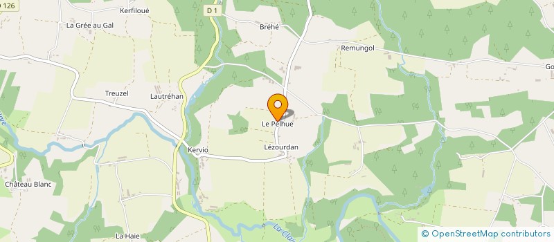 localisation de l'entreprise MONSIEUR JOSEPH JEGO  PLUMELEC