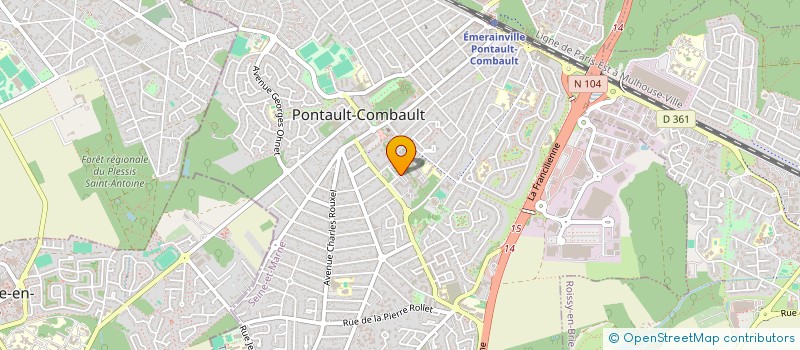 localisation de l'entreprise MONSIEUR JOSEPH JOUBERT EXANTUS  PONTAULT-COMBAULT