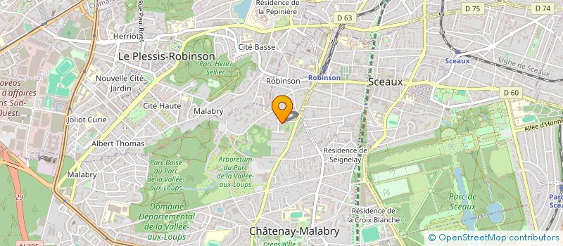 localisation de l'entreprise MONSIEUR JOSEPH JOUFFRE à CHATENAY-MALABRY