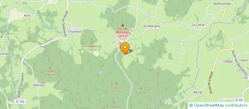 localisation de l'entreprise MONSIEUR JOSEPH JOUVE à YSSINGEAUX