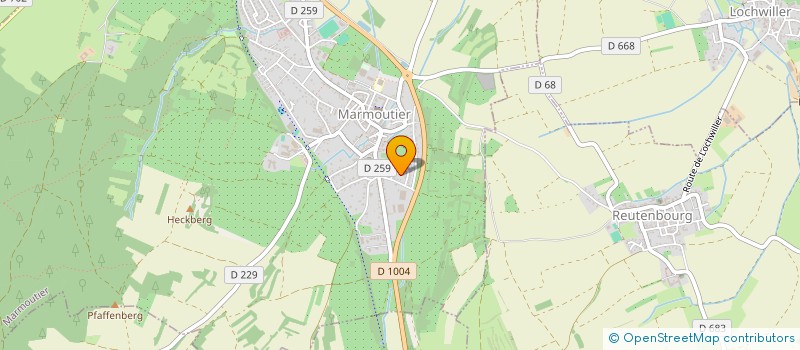 localisation de l'entreprise MONSIEUR JOSEPH KARCHER-KLEITZ  REUTENBOURG