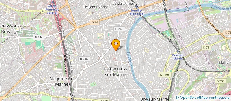 localisation de l'entreprise MONSIEUR JOSEPH KATUMBA  LE PERREUX-SUR-MARNE