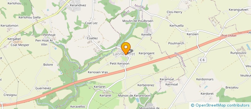 localisation de l'entreprise MONSIEUR JOSEPH KERNEIS  BODILIS