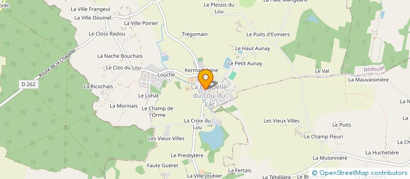 localisation de l'entreprise MONSIEUR JOSEPH LA RIVIERE GILLET  LA CHAPELLE DU LOU DU LAC