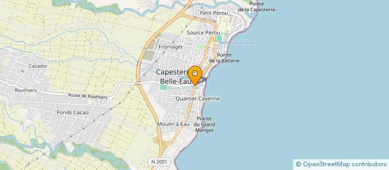 localisation de l'entreprise MONSIEUR JOSEPH LACAVE à CAPESTERRE-BELLE-EAU