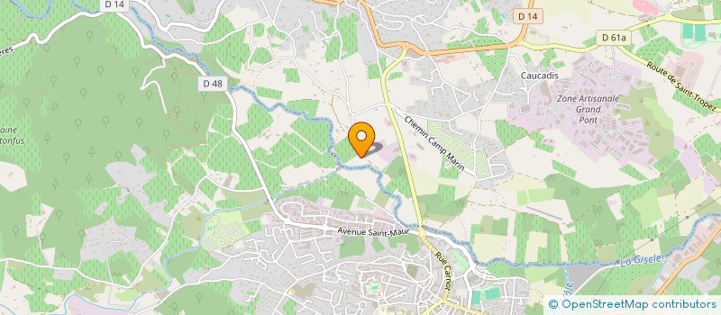 localisation de l'entreprise MONSIEUR JOSEPH LACROIX  GRIMAUD