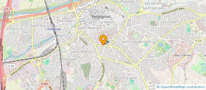localisation de l'entreprise MONSIEUR JOSEPH LARTIGA  PERPIGNAN