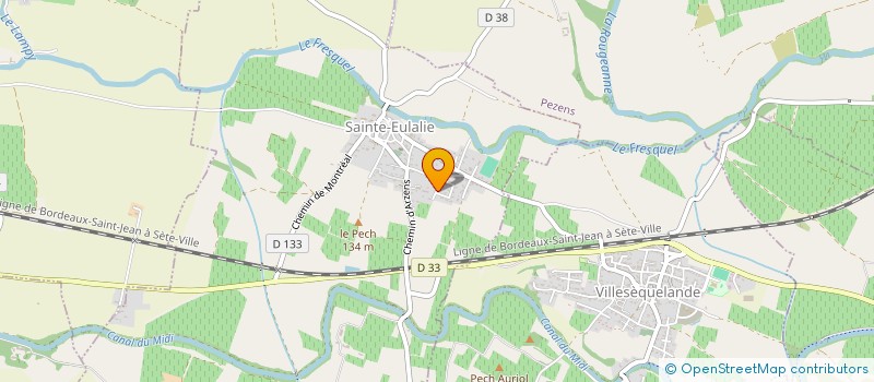 localisation de l'entreprise MONSIEUR JOSEPH LASSIERRA  VILLESEQUELANDE