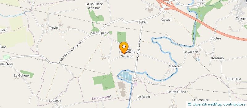 localisation de l'entreprise MONSIEUR JOSEPH LE BOUFFOS à SAINT-CARADEC
