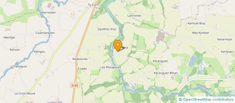 localisation de l'entreprise MONSIEUR JOSEPH LE BOULCH  PLOUENAN