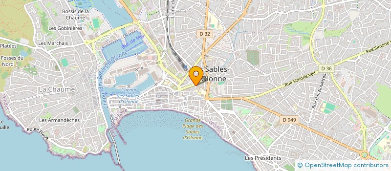localisation de l'entreprise MONSIEUR JOSEPH LE CAM à LES SABLES-D'OLONNE