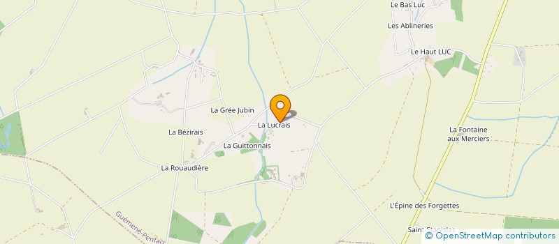 localisation de l'entreprise MONSIEUR JOSEPH LE CROM à GUEMENE-PENFAO