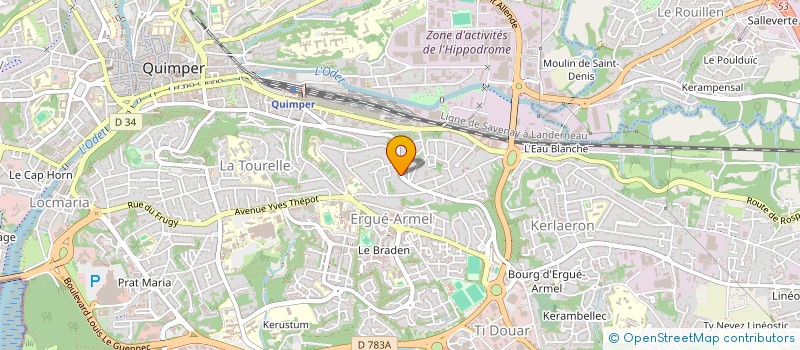 localisation de l'entreprise MONSIEUR JOSEPH LE FLOCH à QUIMPER