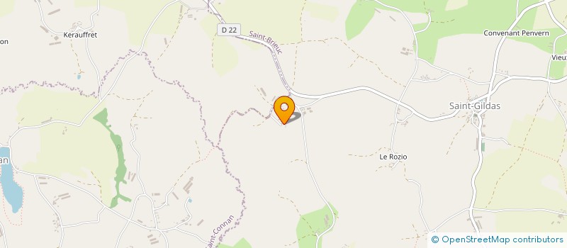 localisation de l'entreprise MONSIEUR JOSEPH LE LAY  SAINT-GILDAS