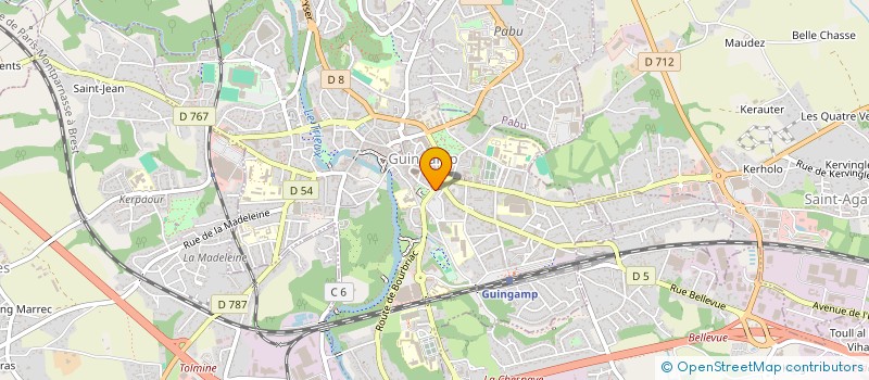 localisation de l'entreprise MONSIEUR JOSEPH LE LOUARGANT  GUINGAMP