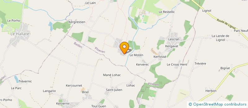 localisation de l'entreprise MONSIEUR JOSEPH LE MENAJOUR  PLOEREN