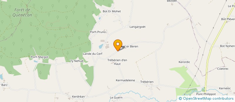 localisation de l'entreprise MONSIEUR JOSEPH LE SOURN  CLEGUEREC