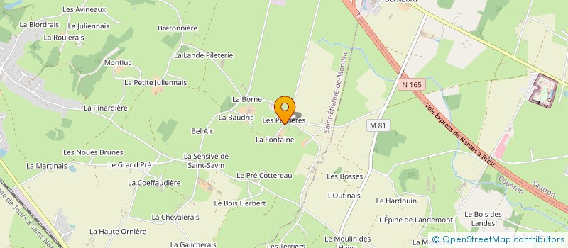 localisation de l'entreprise MONSIEUR JOSEPH LEBRETON  SAINT-ETIENNE-DE-MONTLUC