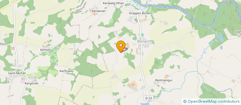 localisation de l'entreprise MONSIEUR JOSEPH LEC'HVIEN à KERGRIST-MOELOU