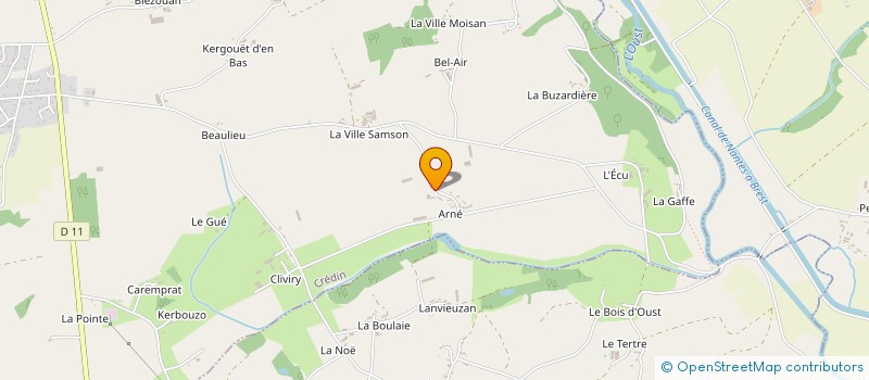 localisation de l'entreprise MONSIEUR JOSEPH LELARGE  CREDIN