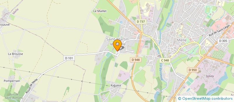 localisation de l'entreprise MONSIEUR JOSEPH LENESTOUR  MELLE