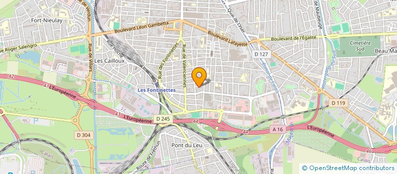 localisation de l'entreprise MONSIEUR JOSEPH LENGLET  CALAIS