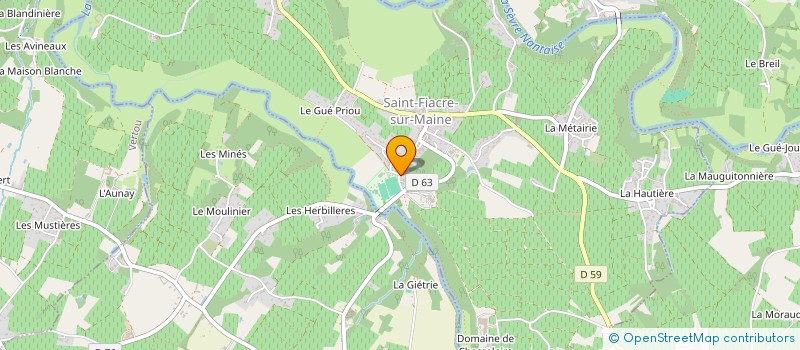 localisation de l'entreprise MONSIEUR JOSEPH LEROUX à SAINT-FIACRE-SUR-MAINE