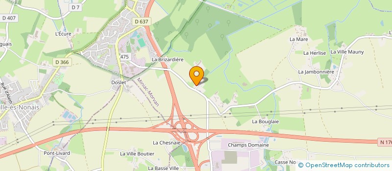 localisation de l'entreprise MONSIEUR JOSEPH LEROY  MINIAC-MORVAN