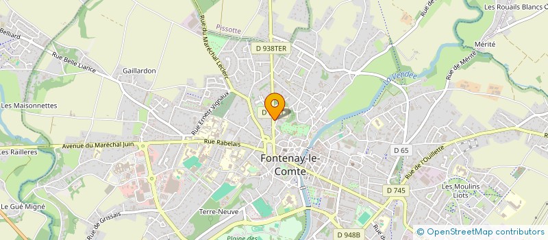 localisation de l'entreprise MONSIEUR JOSEPH LETEAU  FONTENAY LE COMTE