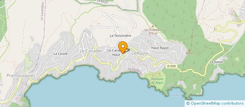 localisation de l'entreprise MONSIEUR JOSEPH LIVRAMENTO à RAYOL-CANADEL-SUR-MER