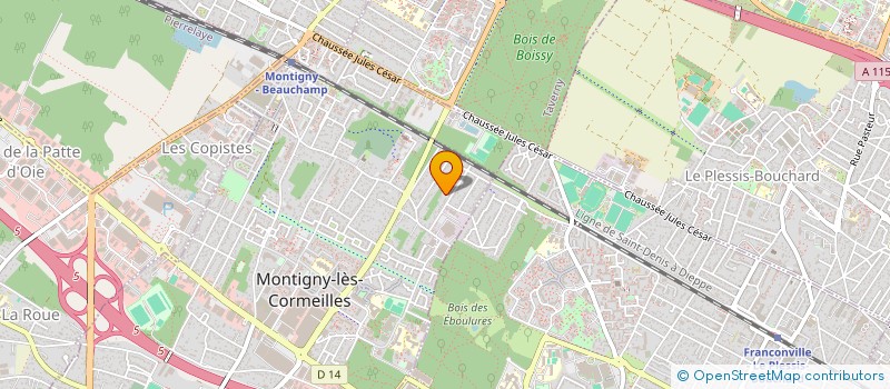 localisation de l'entreprise MONSIEUR JOSEPH LOPES FERREIRA  MONTIGNY LES CORMEILLES