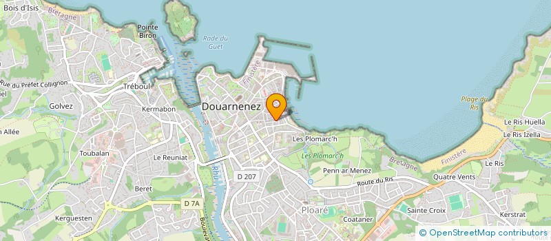 localisation de l'entreprise MONSIEUR JOSEPH LOZACHMEUR  DOUARNENEZ