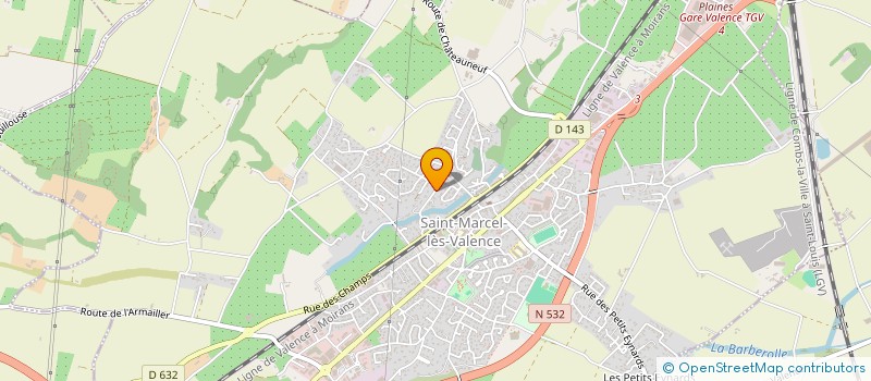 localisation de l'entreprise MONSIEUR JOSEPH LUNVEN à SAINT-MARCEL-LES-VALENCE