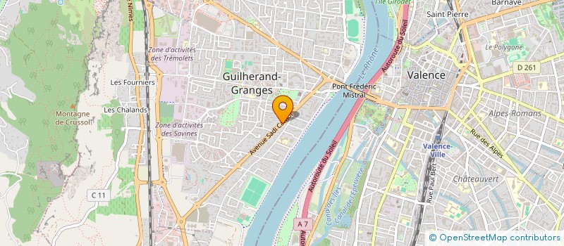 localisation de l'entreprise MONSIEUR JOSEPH MAGGIORE  GUILHERAND-GRANGES