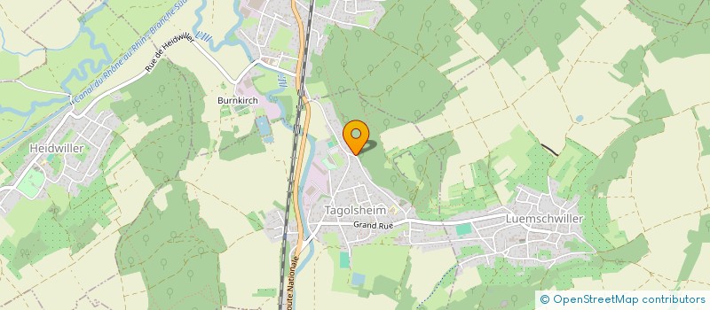 localisation de l'entreprise MONSIEUR JOSEPH MAGNI  TAGOLSHEIM