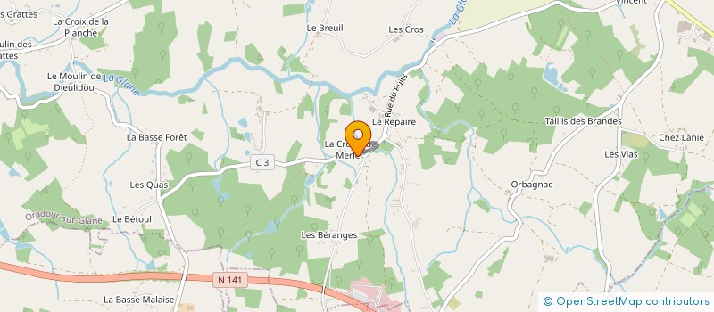 localisation de l'entreprise MONSIEUR JOSEPH MAILLET à ORADOUR-SUR-GLANE