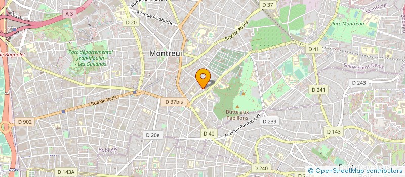 localisation de l'entreprise MONSIEUR JOSEPH MARCIANO à MONTREUIL