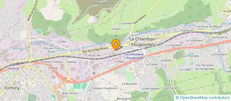 localisation de l'entreprise MONSIEUR JOSEPH MARCON  LE CHAMBON-FEUGEROLLES