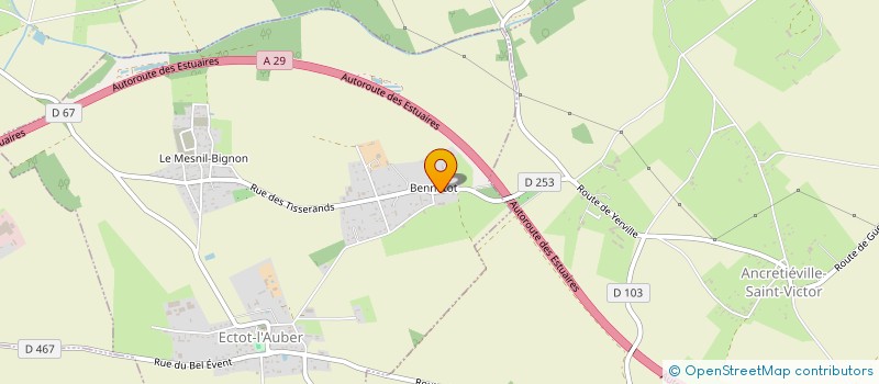 localisation de l'entreprise MONSIEUR JOSEPH MARIE MICHEL  ECTOT-L'AUBER