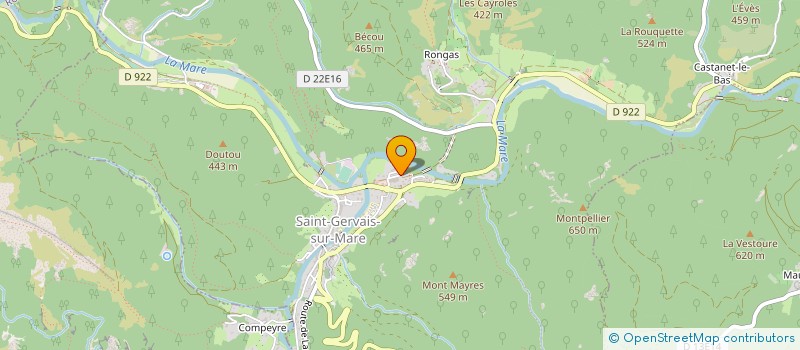 localisation de l'entreprise MONSIEUR JOSEPH MARTIN  SAINT-GERVAIS-SUR-MARE