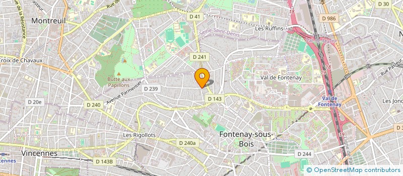 localisation de l'entreprise MONSIEUR JOSEPH MARTINEAU à FONTENAY-SOUS-BOIS