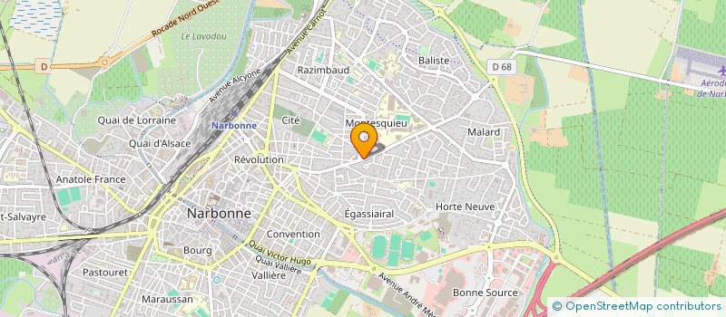 localisation de l'entreprise MONSIEUR JOSEPH MARTINEZ  NARBONNE