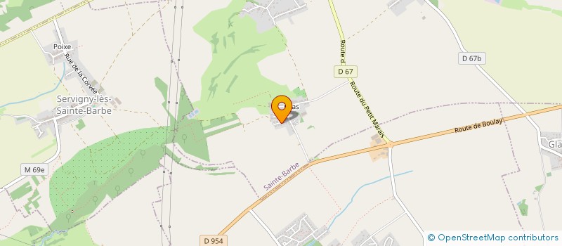 localisation de l'entreprise MONSIEUR JOSEPH MAURICE  SAINTE-BARBE