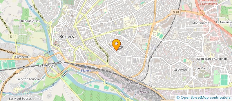 localisation de l'entreprise MONSIEUR JOSEPH MCLOUGHLIN à BEZIERS